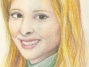 A rendering of Eve Carson drawn shortly following her death. Drawing by Emily Silva.