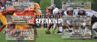 This Friday night, Clarke Central High School will face Cedar Shoals High School away in the cross-town rivalry known as the Classic City Championship. Each team has key players going into this game. Infographic by Austin DeFoor.