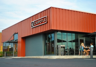Chipotle Mexican Grill, which recently opened besides Chili's on Alps Rd, specializes in serving hand-crafted burritos. Photo by Porter McLeod.