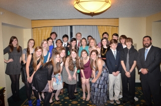 The ODYSSEY staff poses for a group photo at the end of the convention.