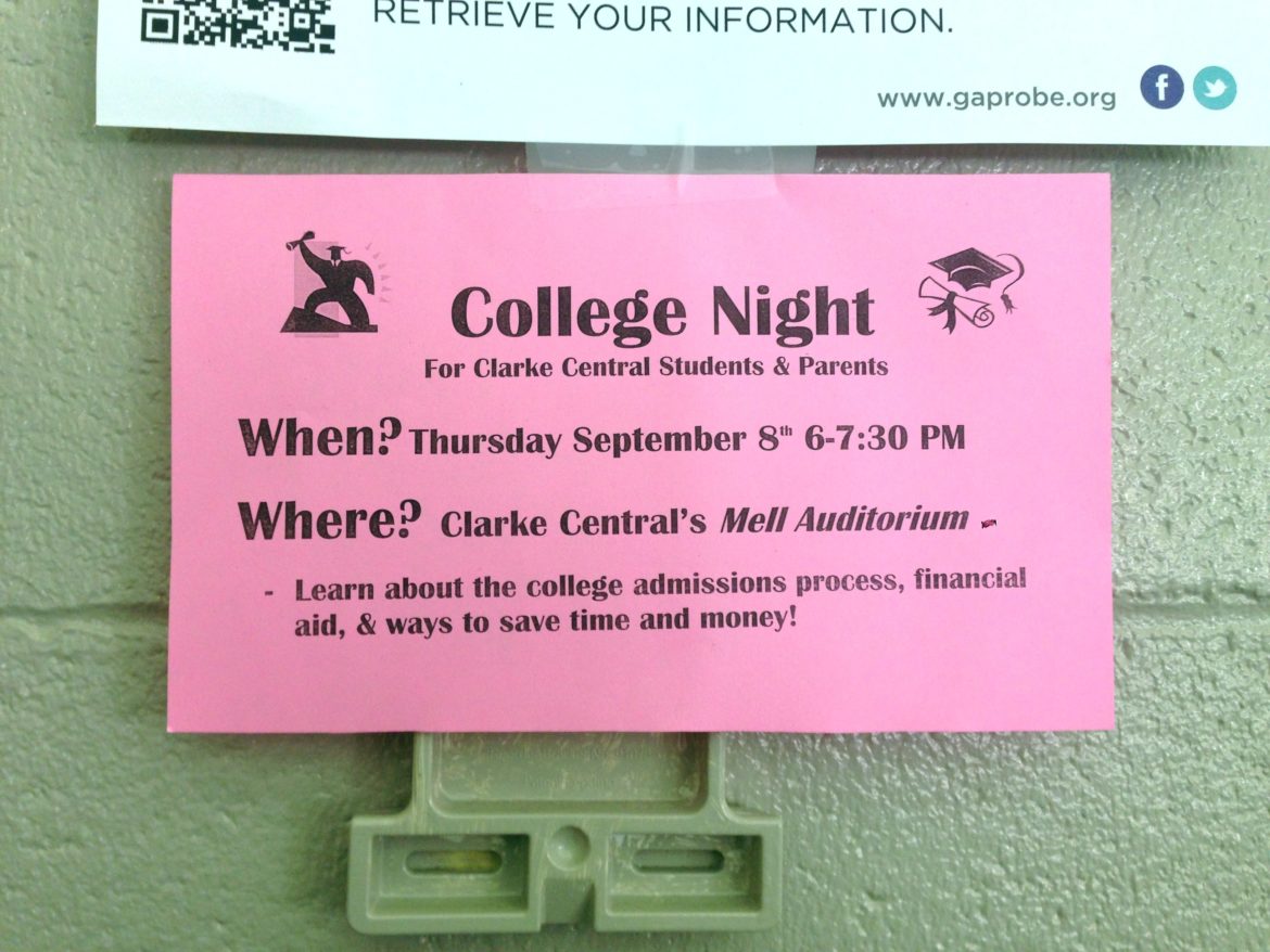 Clarke Central High School hosts College Night