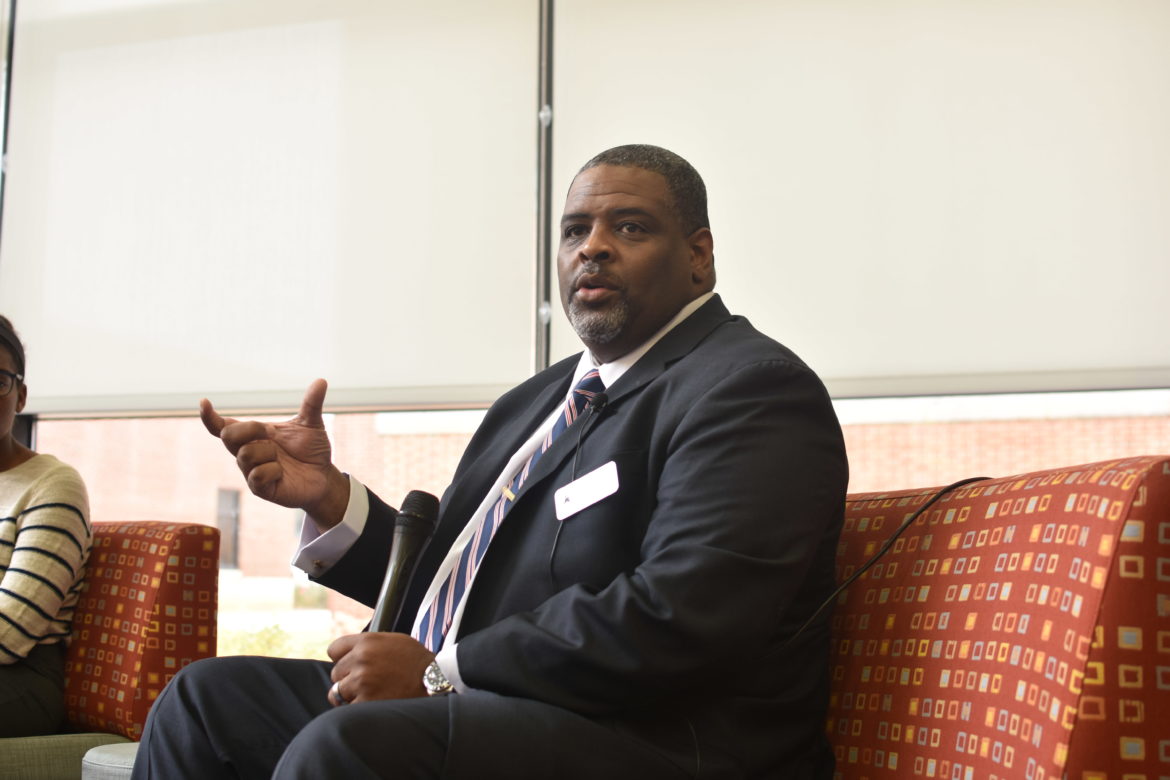 Students discuss concerns with Means