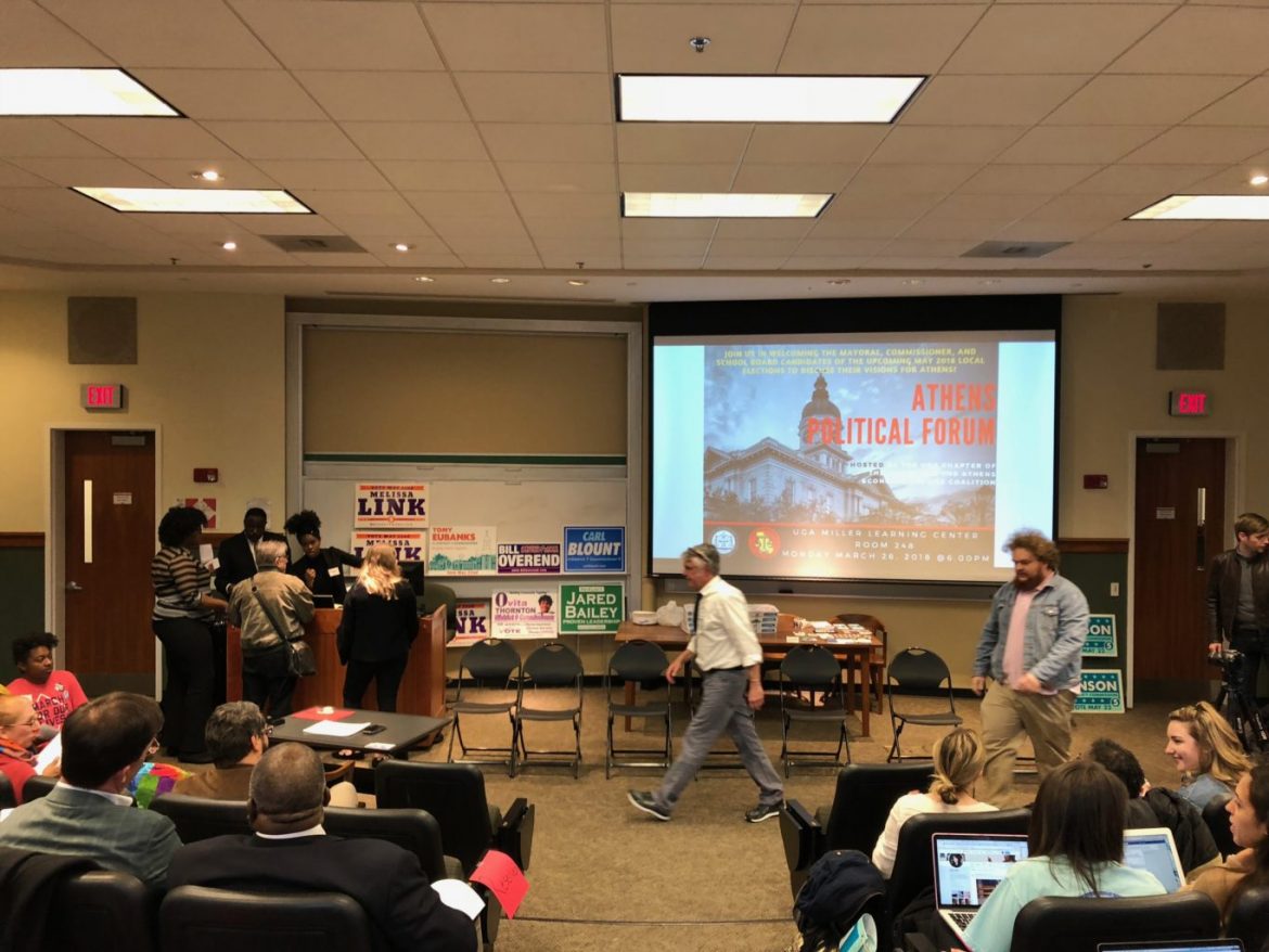 Candidates face off in community forum