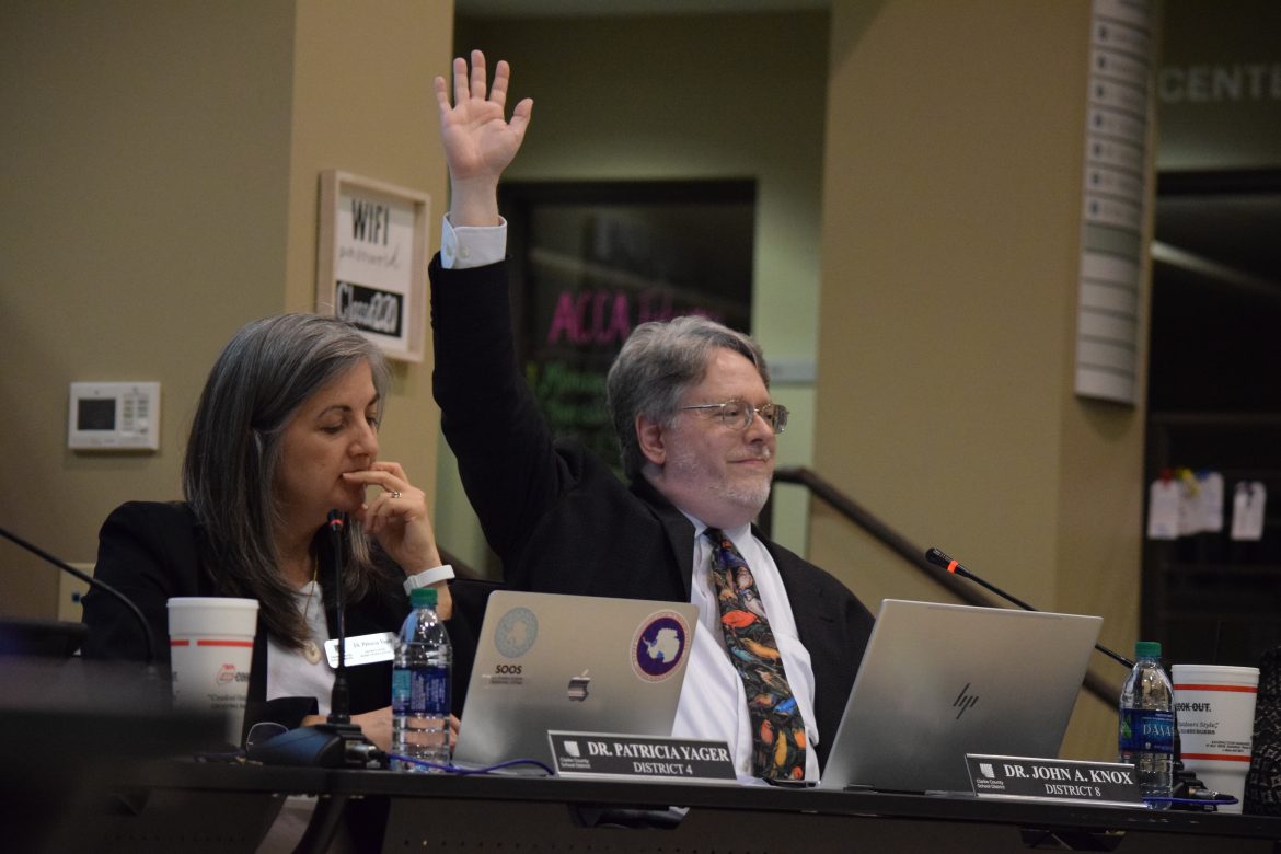 Clarke County School District Board of Education discuss legal counsel for AdvancED complaint