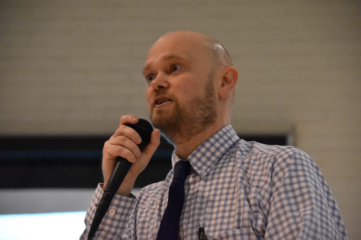 Pendley addresses Clarke Middle School community