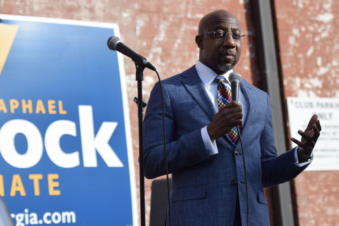 Warnock rallies Athens