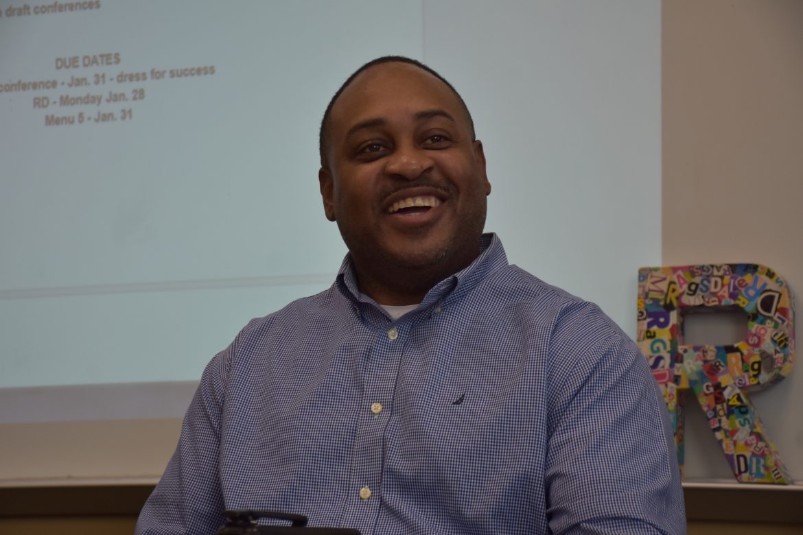 Coming face-to-face with Dr. Huff after the first week of in-person instruction