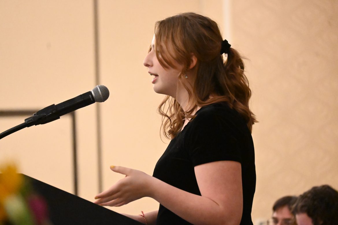 Southern Interscholastic Press Association president Kalli Samaltanos’ inaugural speech
