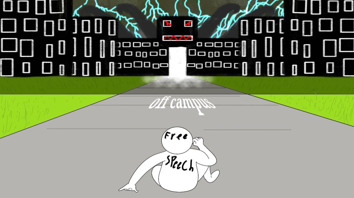 Off-campus speech is a student’s own time