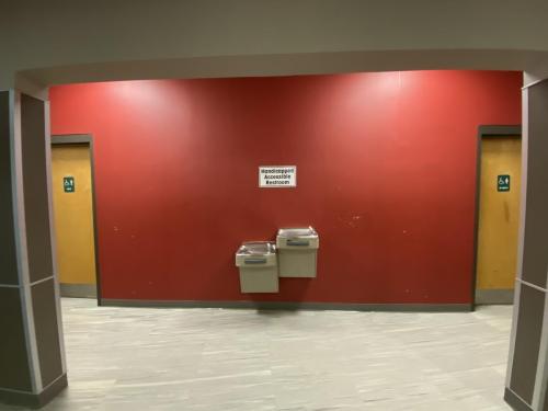 Locked wheelchair-accessible restrooms